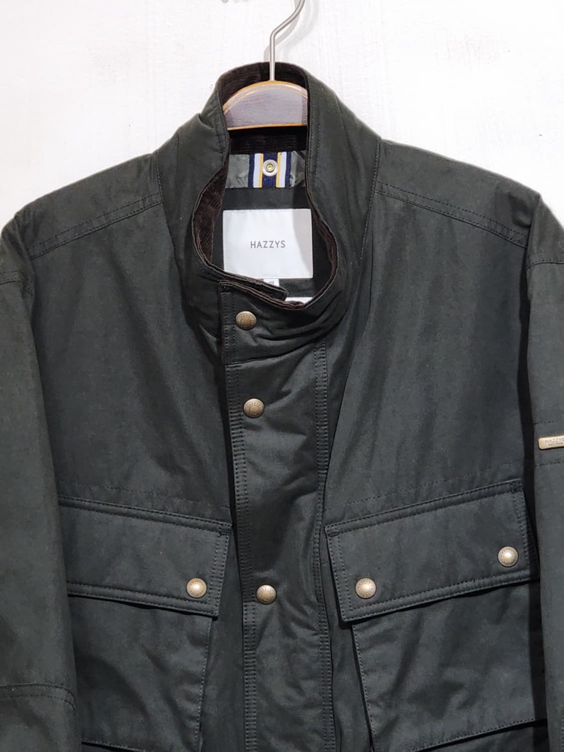 (105) 헤지스 점퍼 코듀로이 카라넥 집업 자켓  상품이미지2