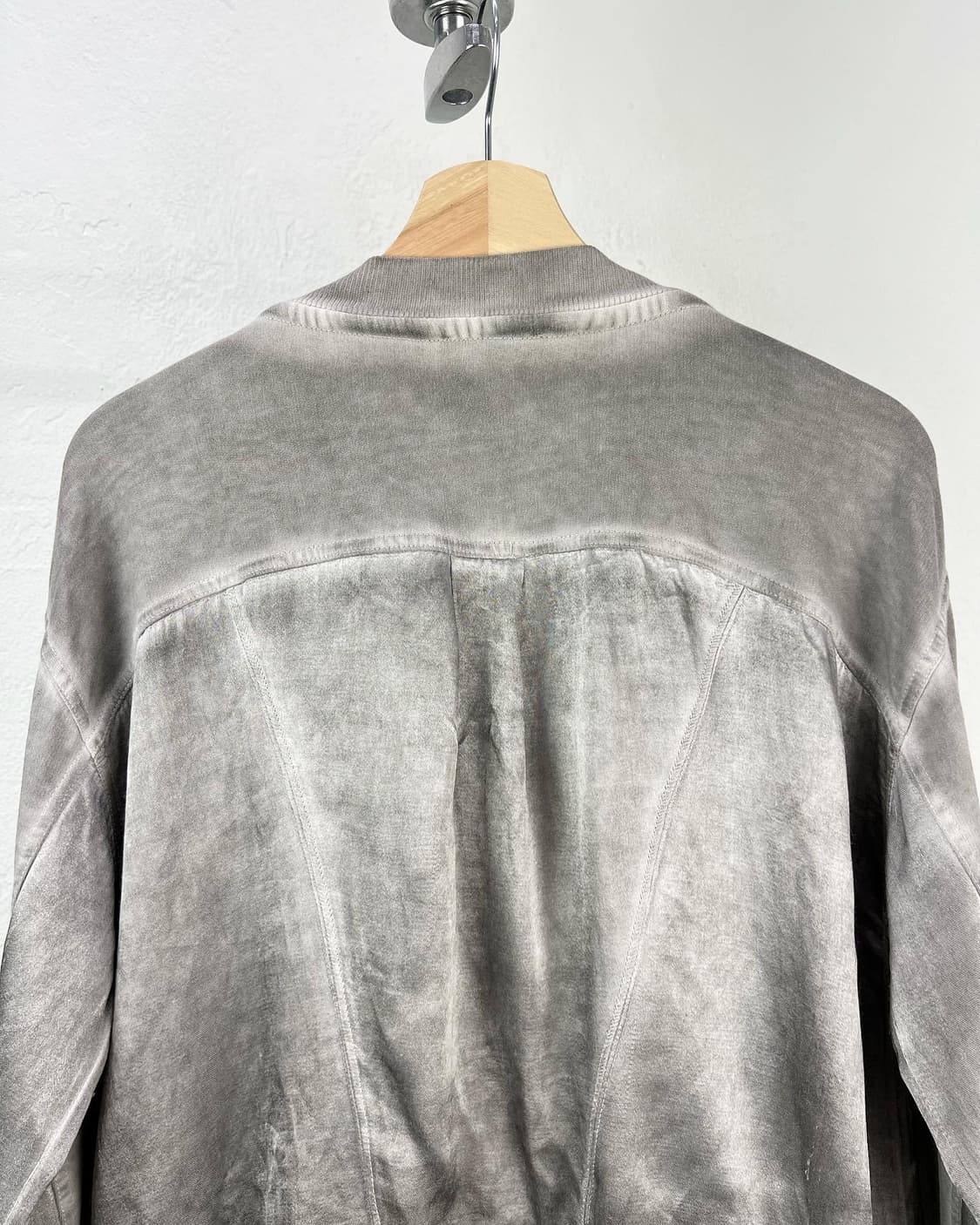 DKNY 그레이 워시드 레이온 코튼 블루종 자켓  상품이미지6