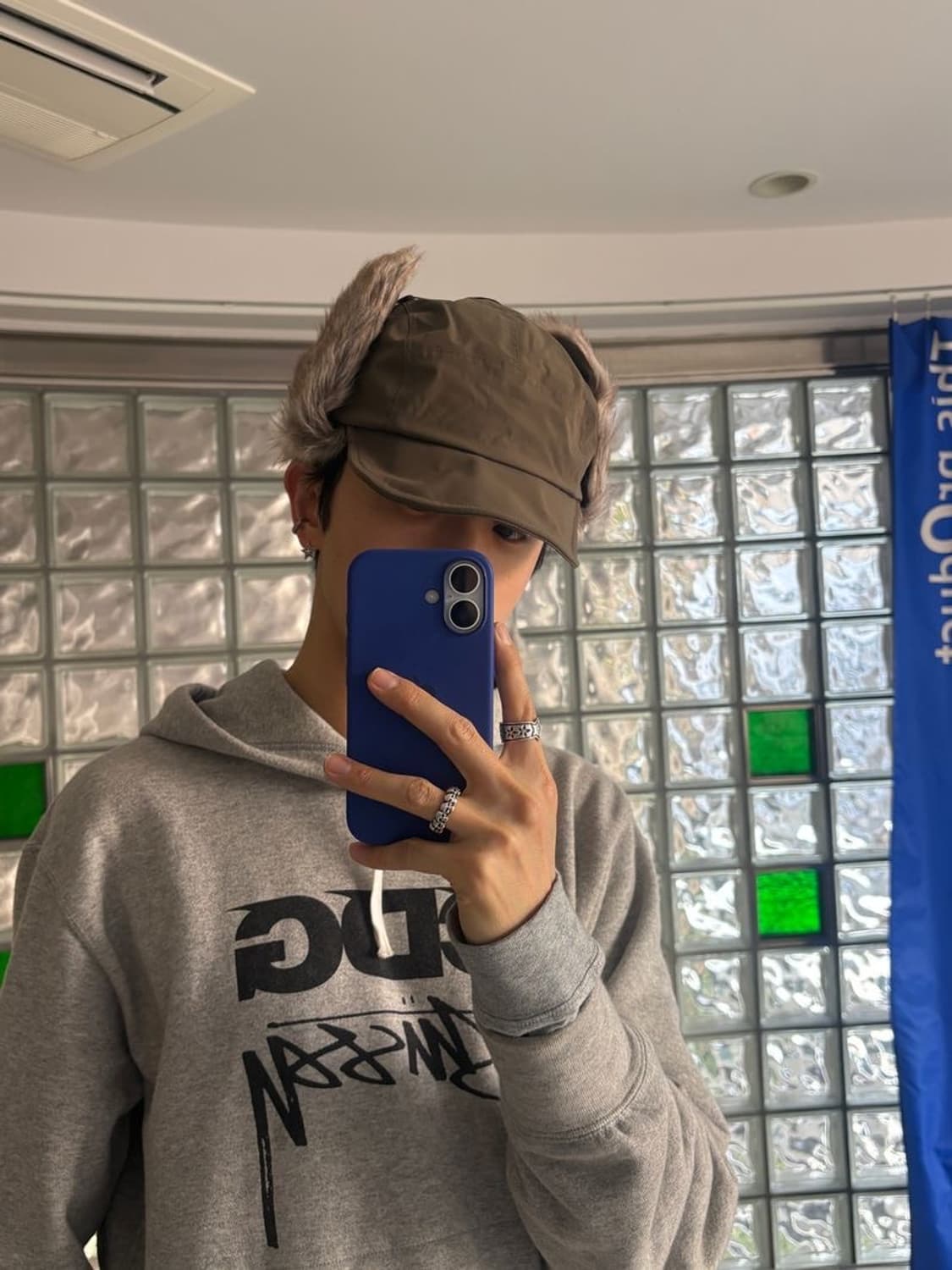 WATER PROOF PADDED FLAP CAP 방수 패딩 플랩 캡 상품이미지4