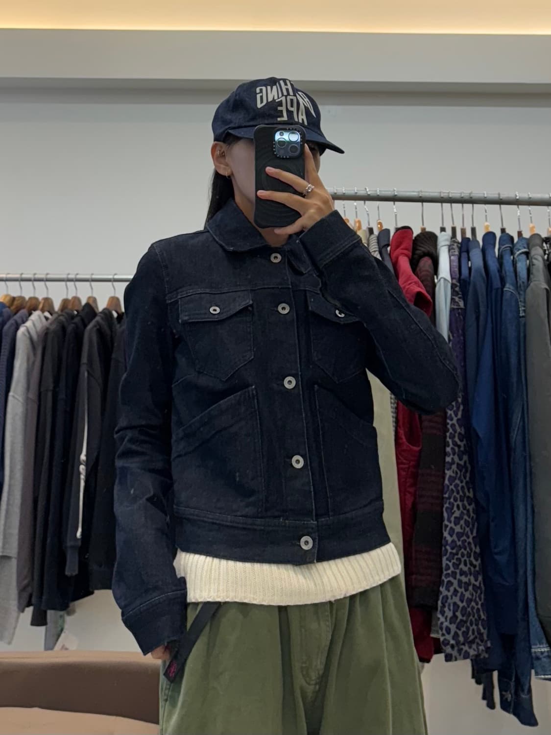 00s 우먼스 디젤 숏츠 트러커 자켓 상품이미지7