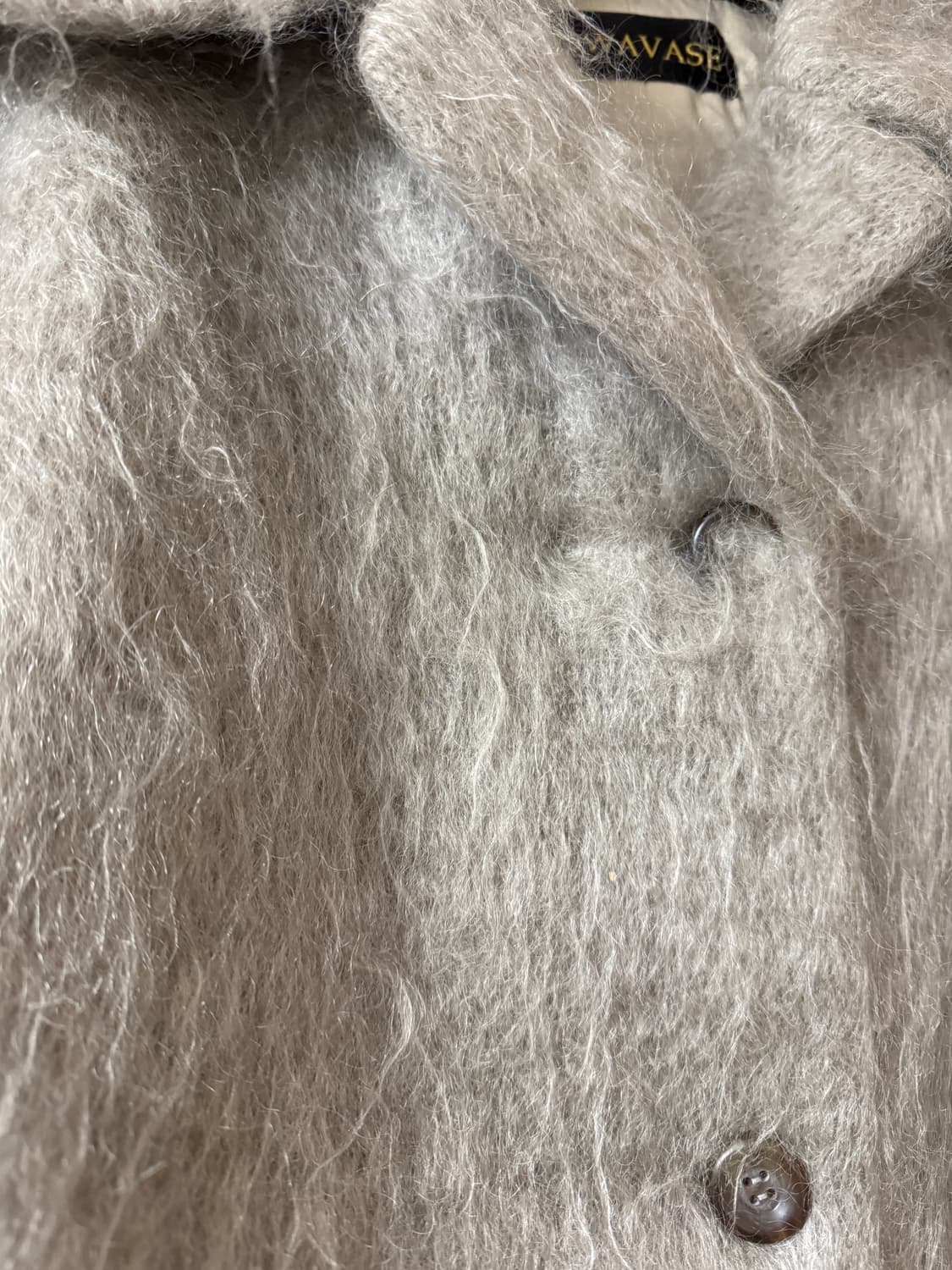 오브하트빈티지 양털모헤어 케이프카라 빈티지 크롭 자켓 + 가방set 상품이미지5