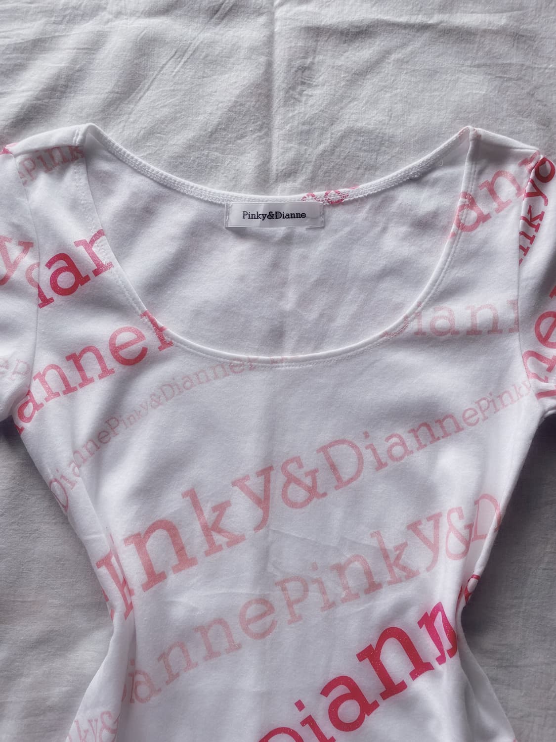 Pinky&Dianne lettering t-shirt 상품이미지4