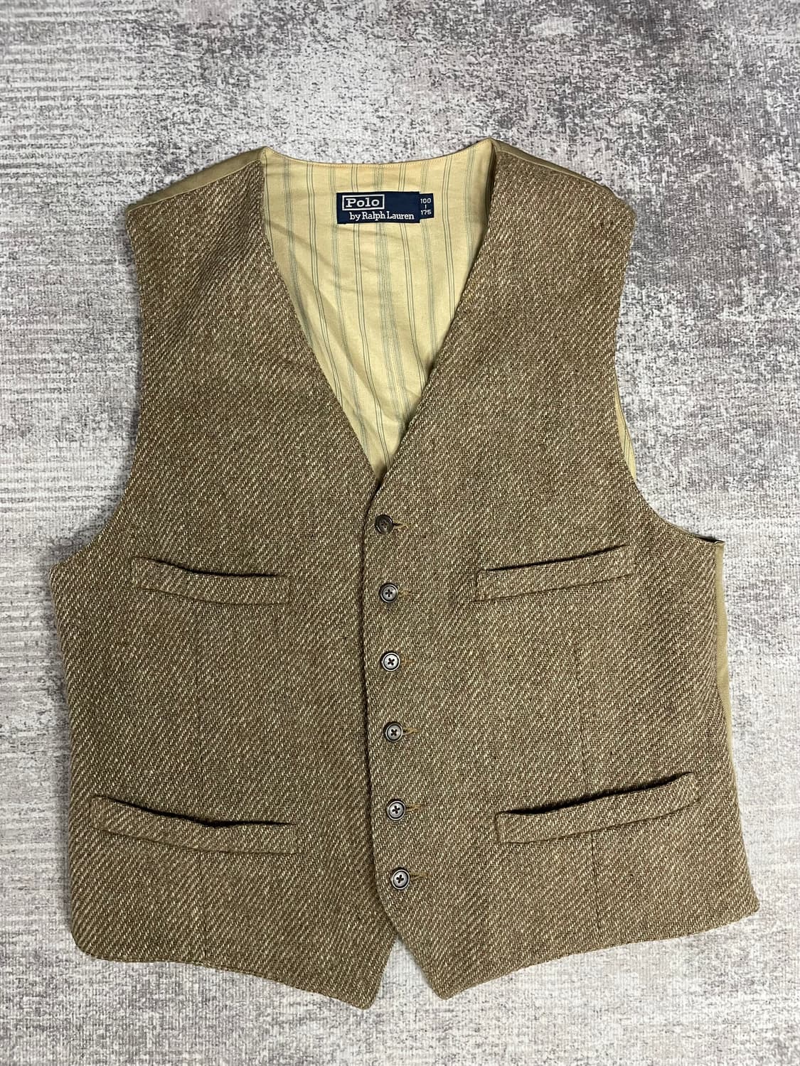 90s Polo RL 트위드 울 베스트 상품이미지1