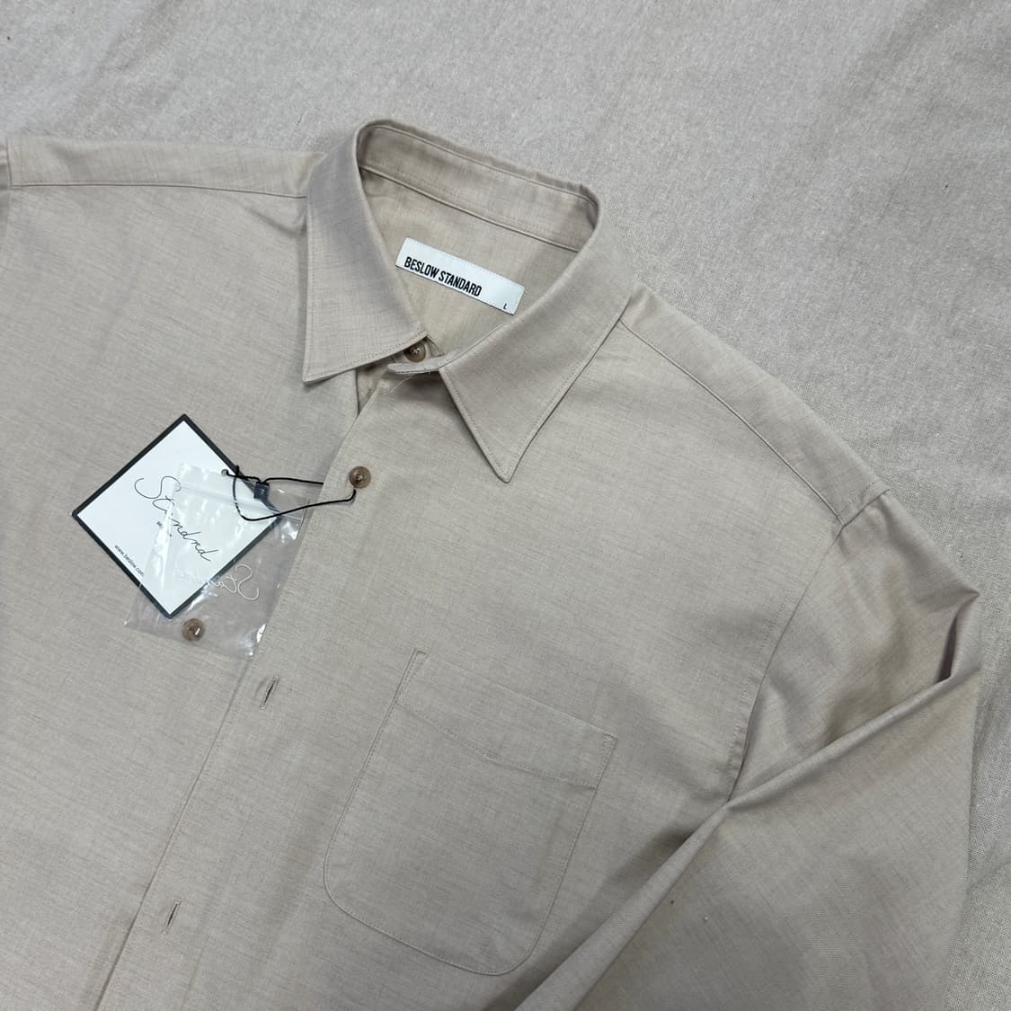 비슬로우 오트밀베이지 셔츠 L 상품이미지2