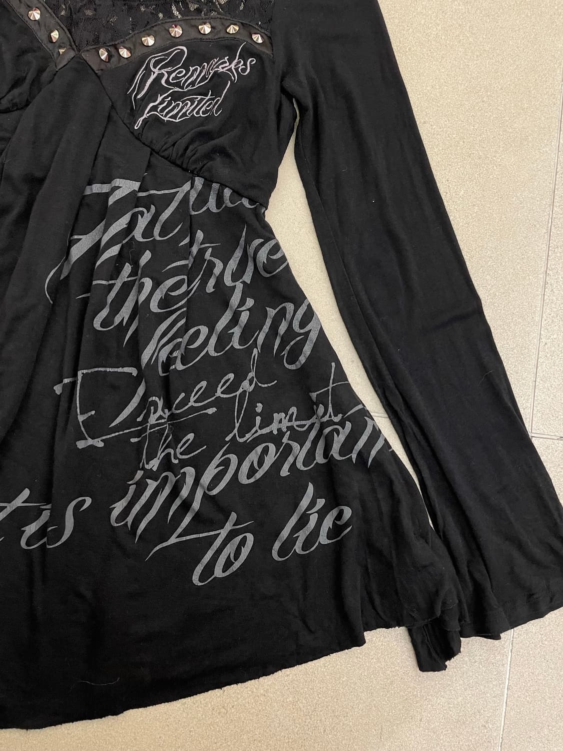 고스트오브할렘 레이스 스터드 롱슬리브 상품이미지5