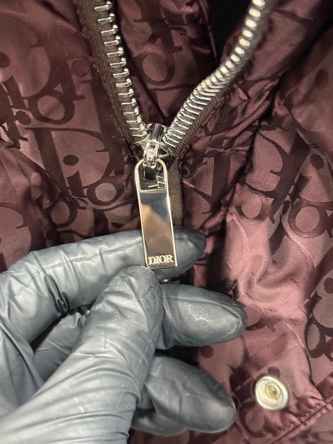 디올 오블리크 패딩 버건디 48사이즈 상품이미지4