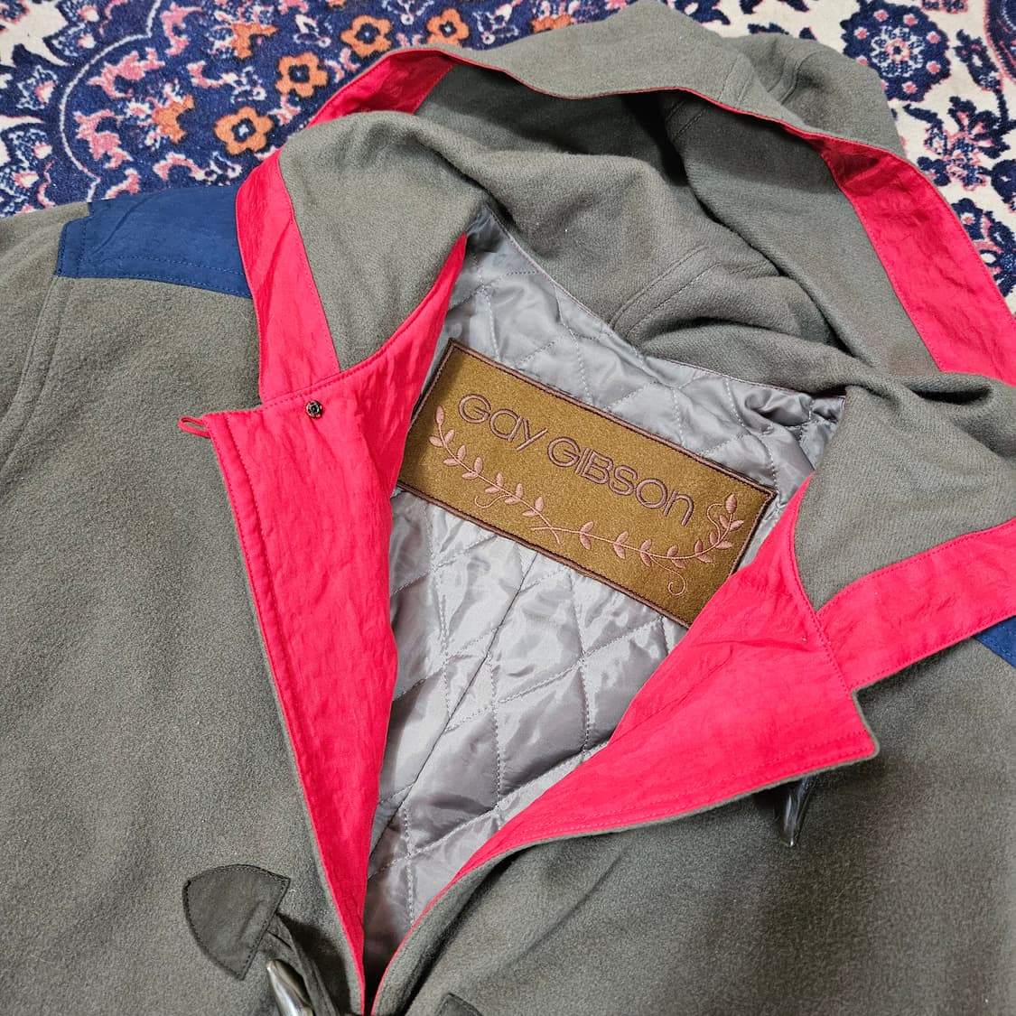 GAY GIBSON in Japab 90's 나일론 덧댐 울 후드 자켓 상품이미지7