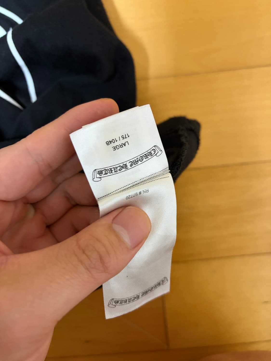 크롬하츠 홀스슈 포켓 티셔츠 L 크림구매 상품이미지4