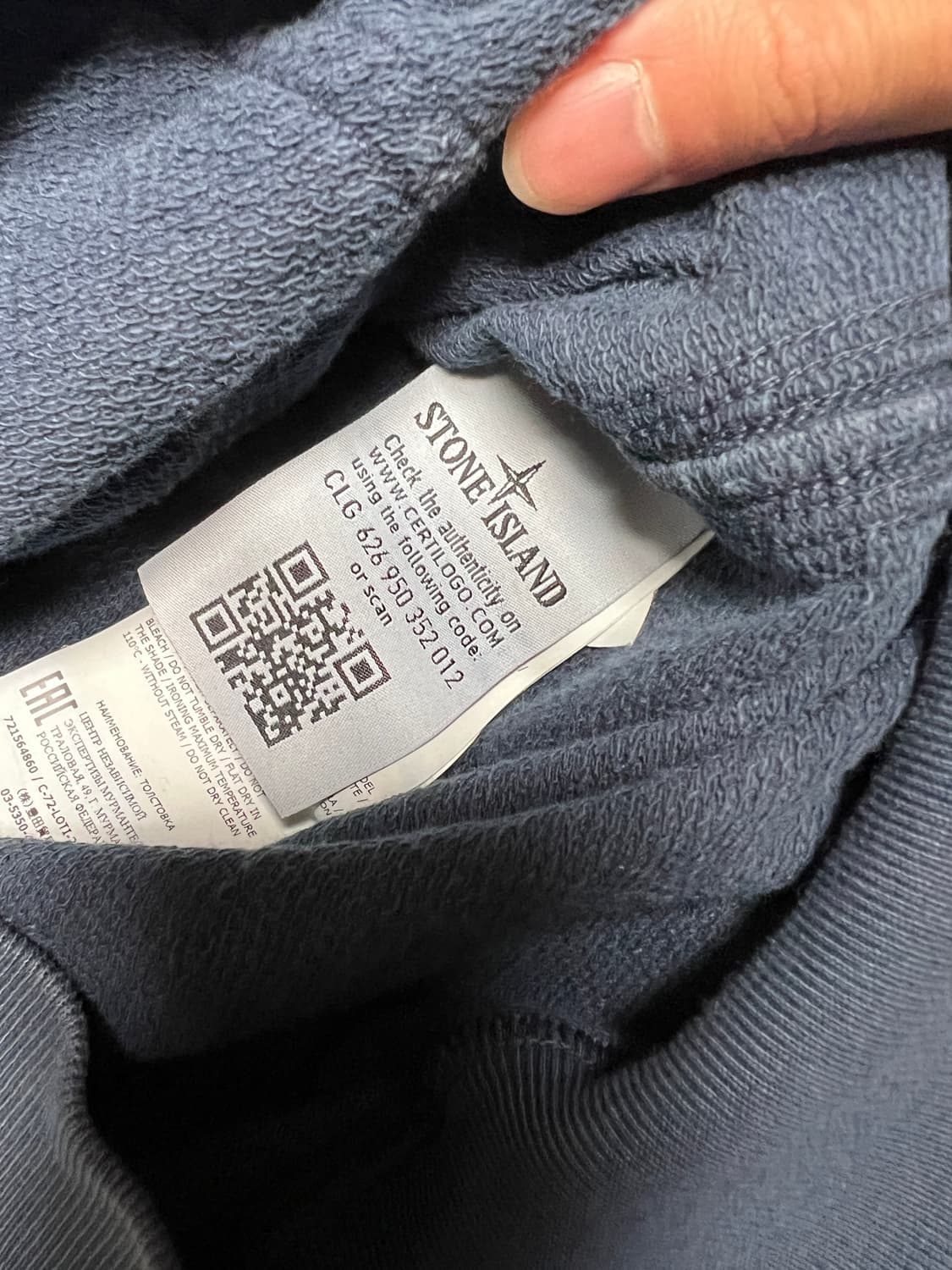 [M] 스톤 아일랜드 후드집업 네이비 상품이미지4