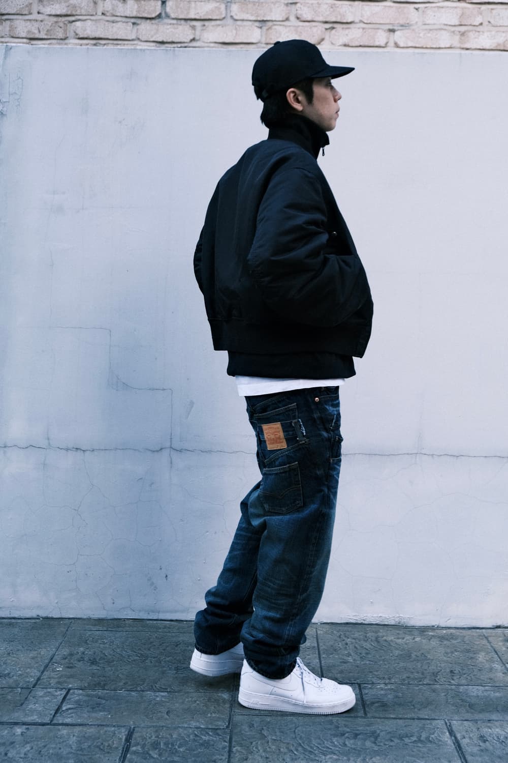 준야와타나베 리바스 25SS 더블레이어드 새깅 인디고 데님 상품이미지5