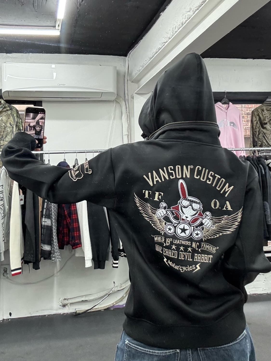 밴슨 레더 TFOA 후드집업 상품이미지6