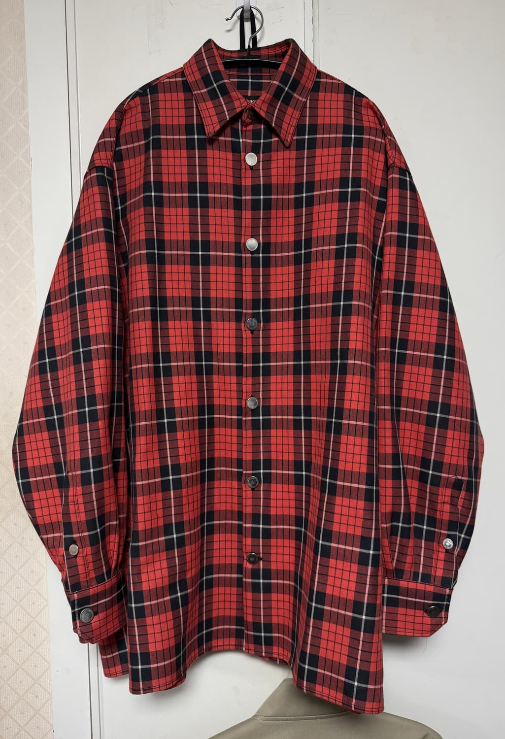 라프시몬스 18ss 이지핏 패치 데님셔츠 S 상품이미지7