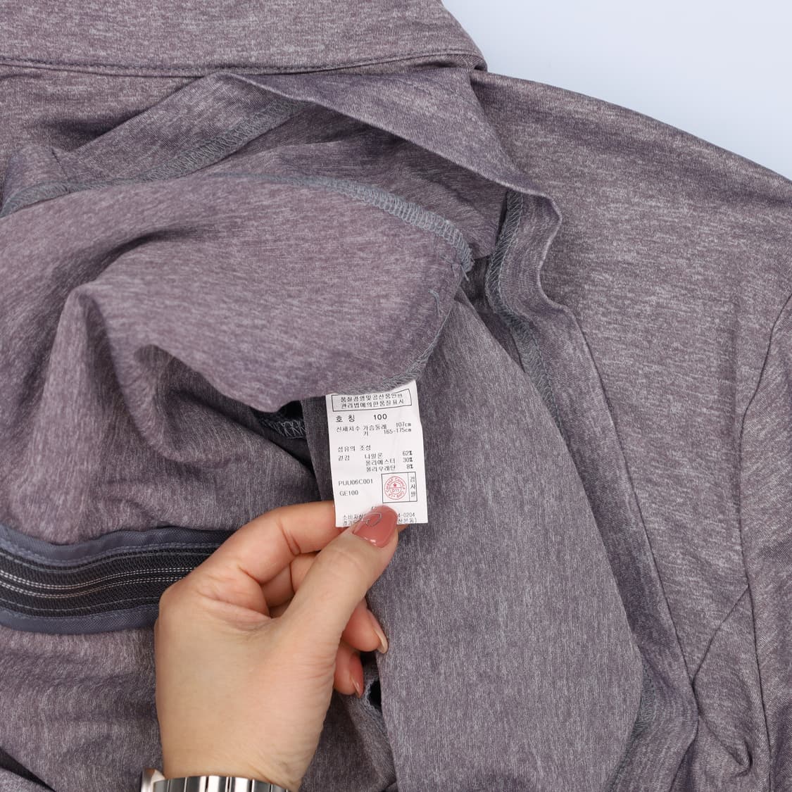 [100] 헤지스 골프 저지 집업 긴팔 1215J2 상품이미지4