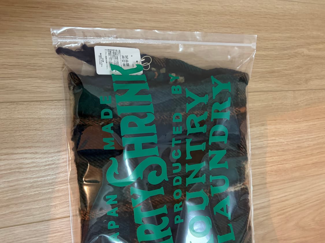 새상품) Kapital 캐피탈 머플러 울 타르탄 아이누 해피 / 네이비 상품이미지4