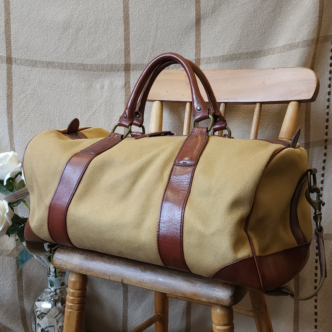 폴로 캔버스 레더 트레블백 보스턴백 상품이미지3