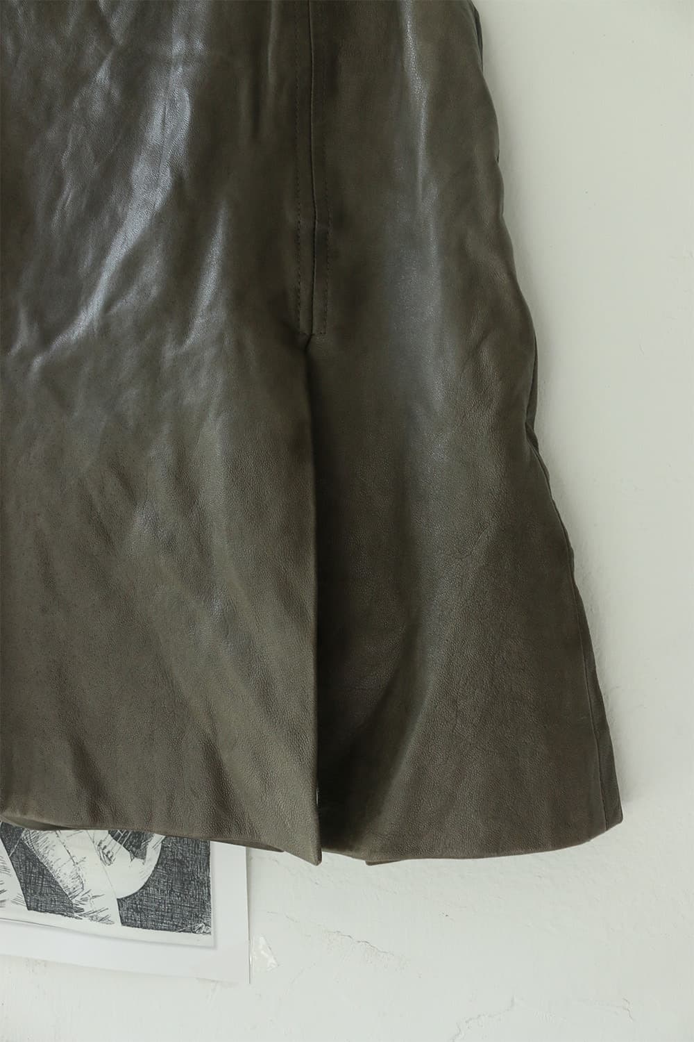 막스마라 레더 플레어 스커트  상품이미지5