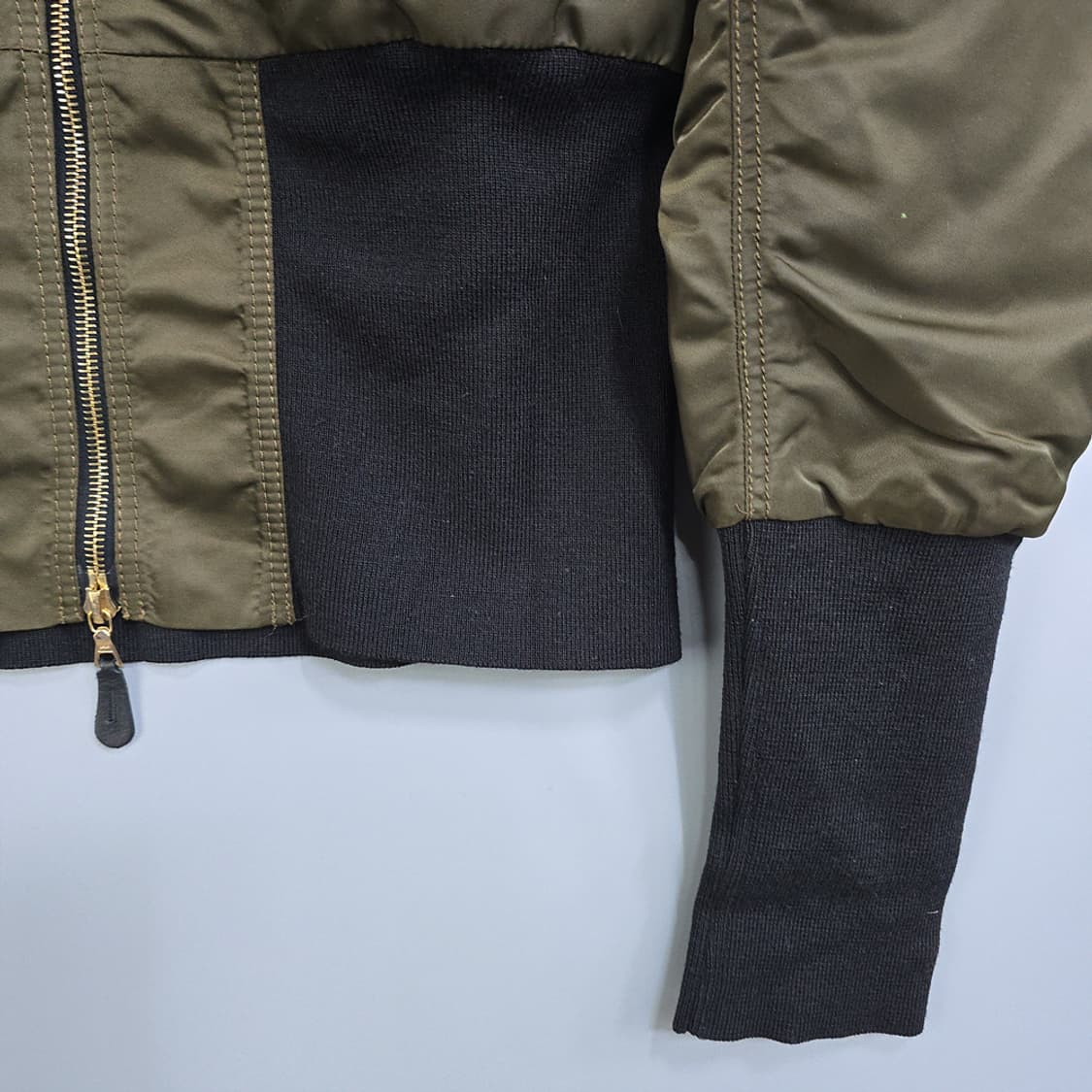 산드로(sandro) 여성 항공점퍼 MA-1 스타일 블루종 카키 1 상품이미지4