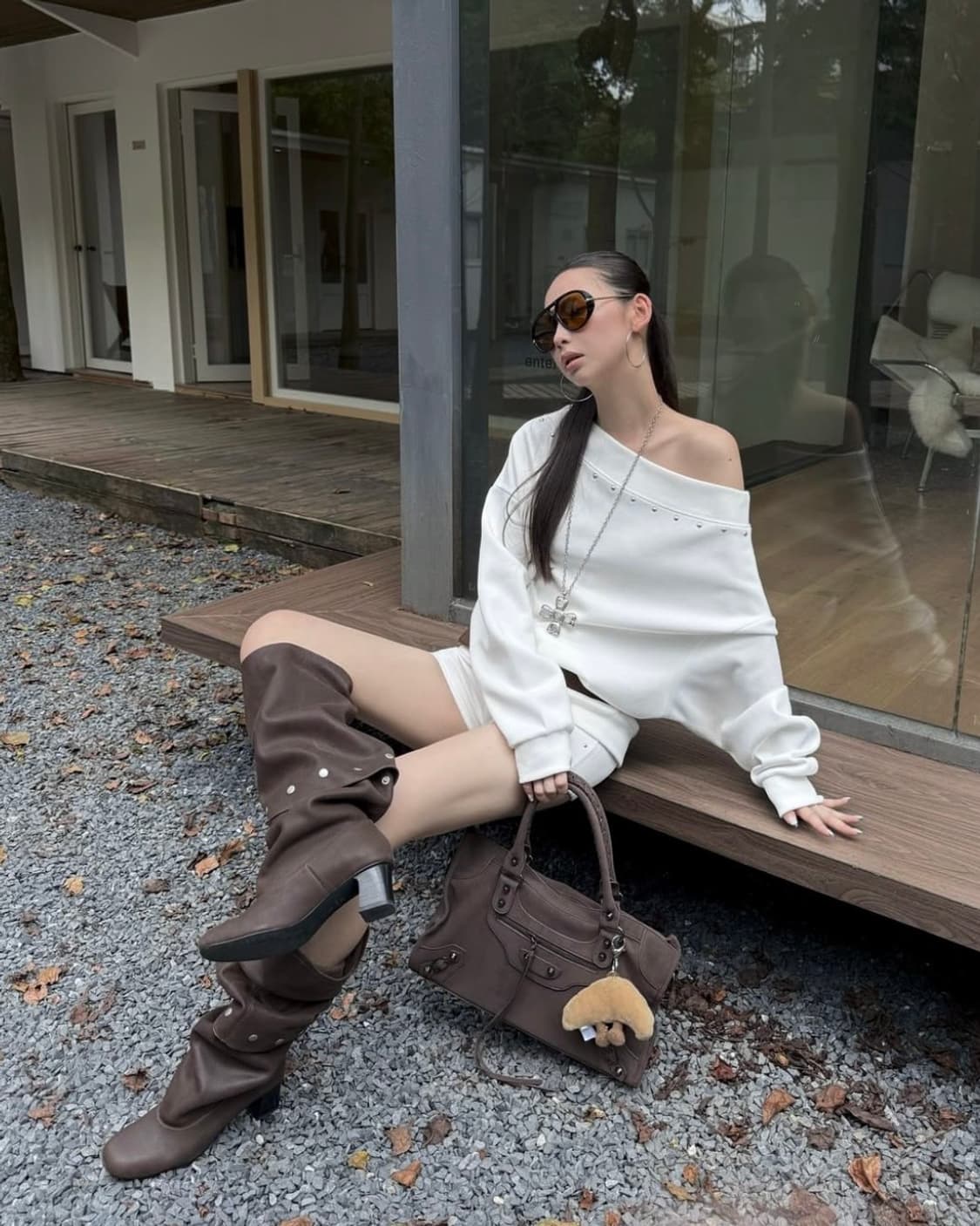 [38,39]팔로마울 Jolie 졸리 스냅부츠/다크 브라운 상품이미지7