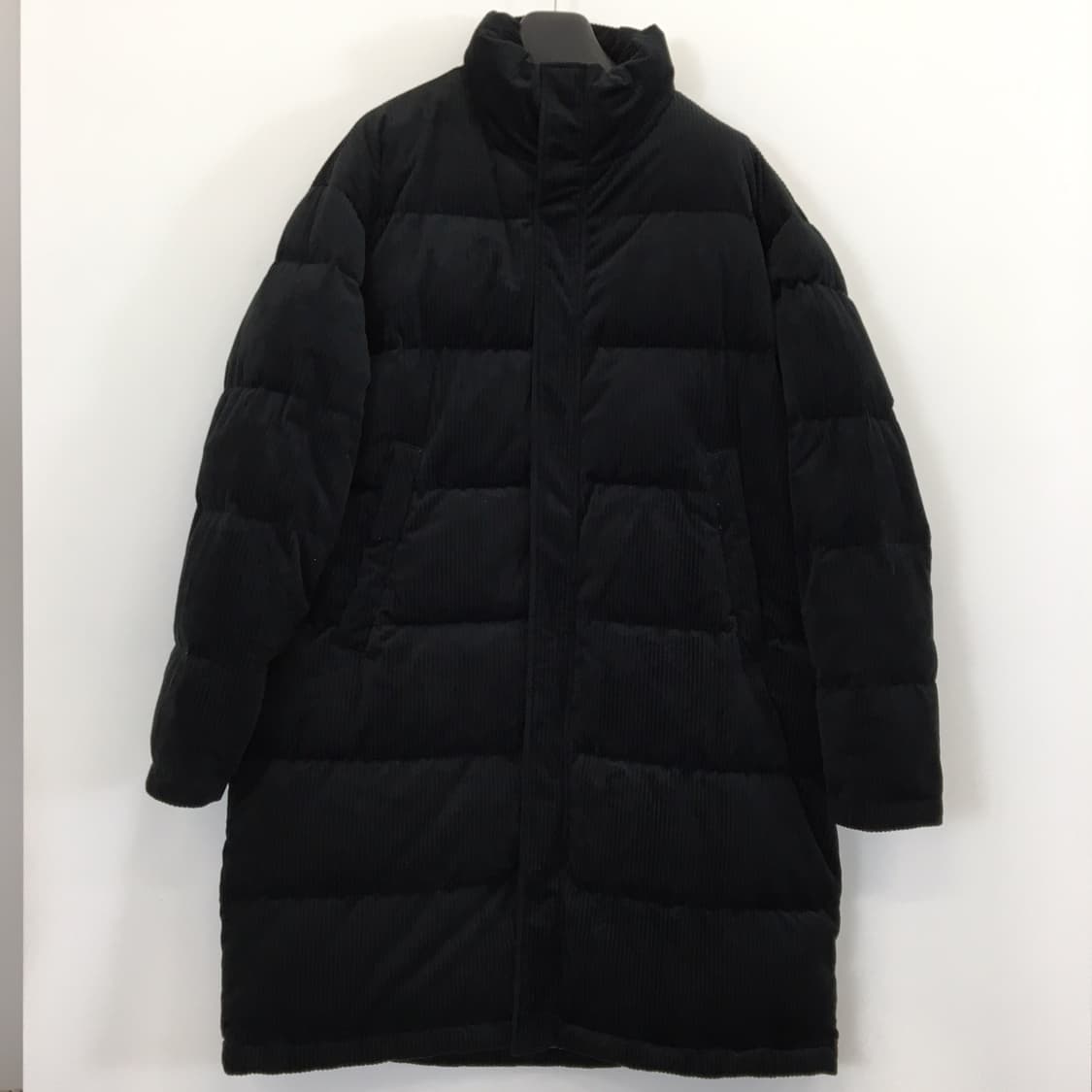 자라 코듀로이 화이트덕다운 롱패딩 L  상품이미지1