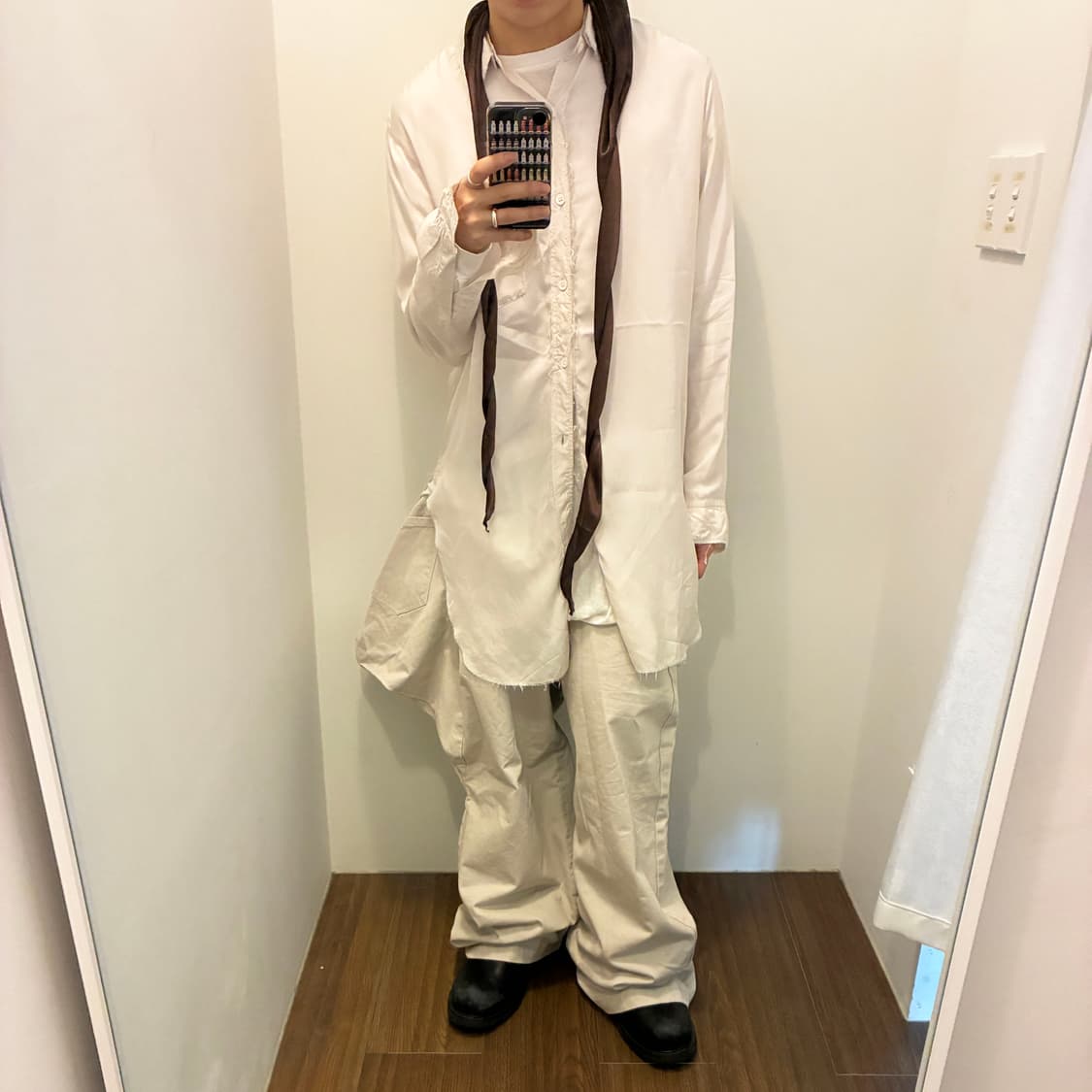 Sulvam Stand Collar Long Shirt  상품이미지4