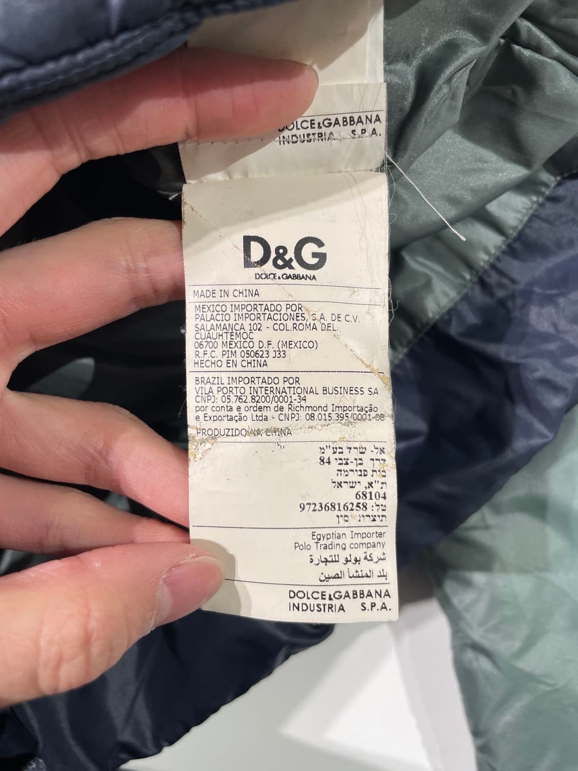 돌체 앤 가바나 00s 엠블럼 패치 푸퍼 자켓 상품이미지8