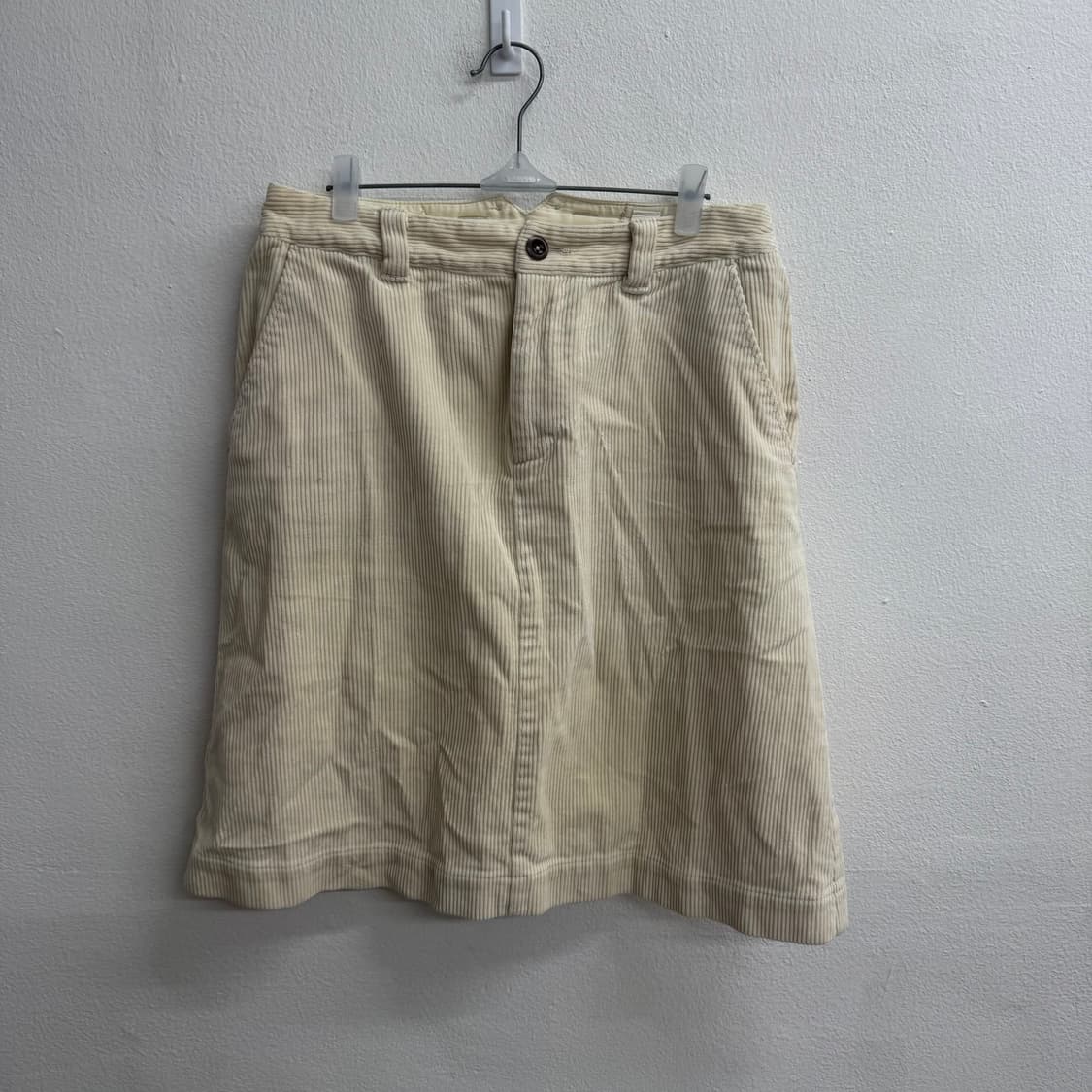 마가렛호웰 MHL 아이보리 코듀로이 미디스커트 2 상품이미지1