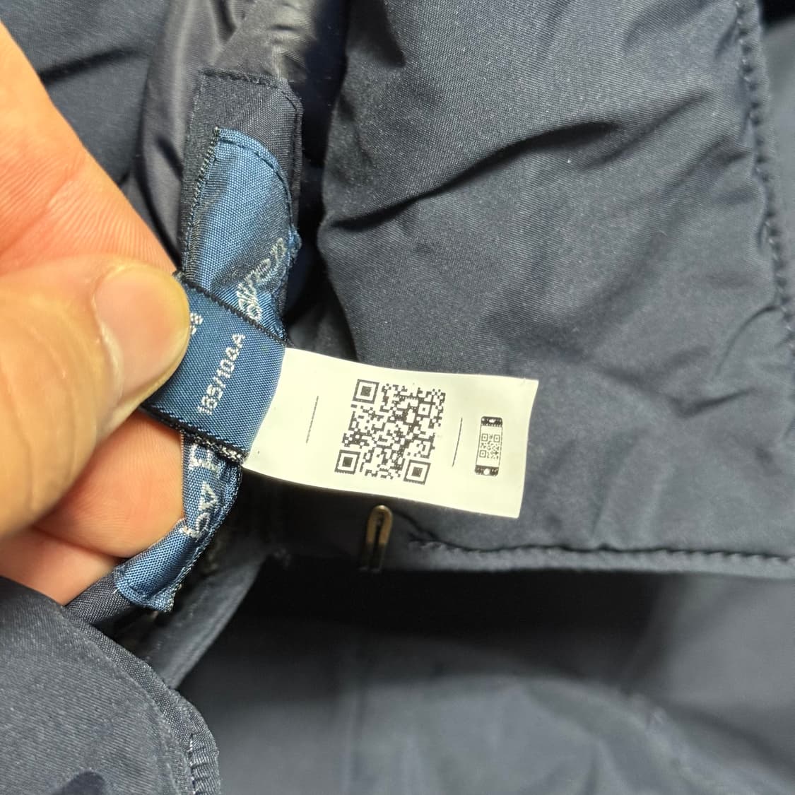 XL 폴로랄프로렌 탈부착 모자 화이트 덕 다운 롱 패딩 상품이미지5