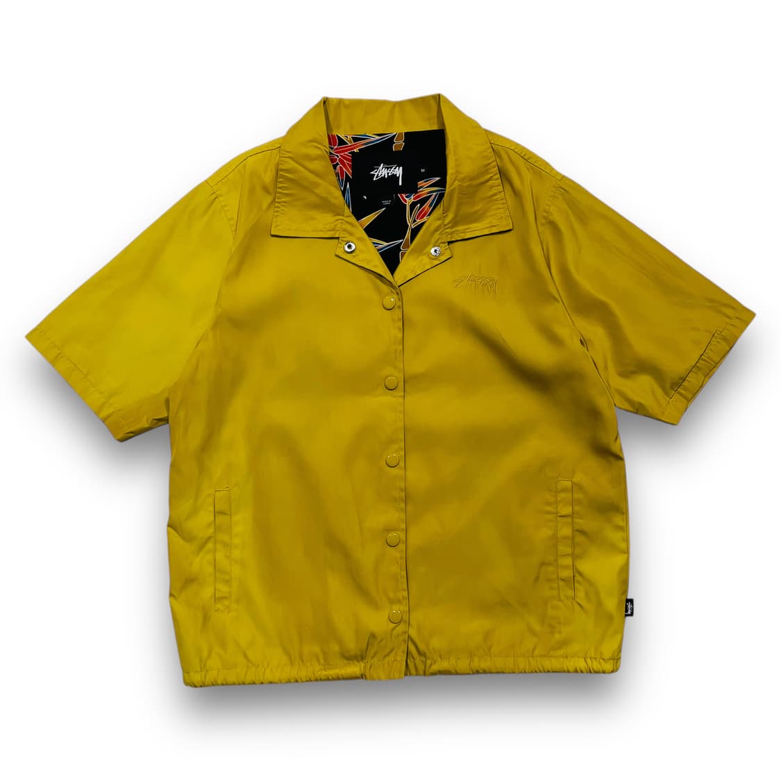 스투시 머스타드 하와이안 나일론 반팔 셔츠 자켓 상품이미지1