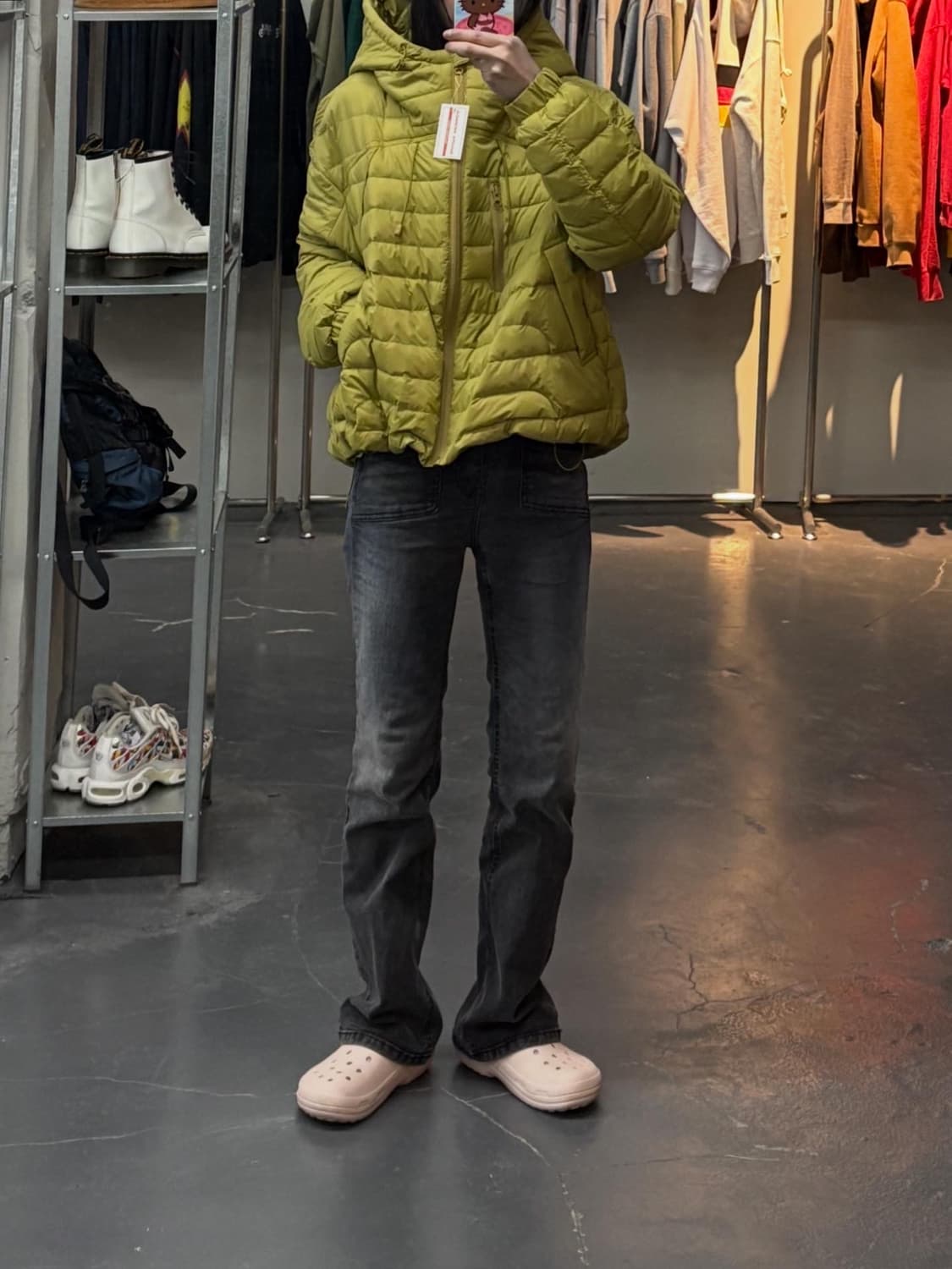 빈티지 라이트 후드 경량패딩 A3128 상품이미지1