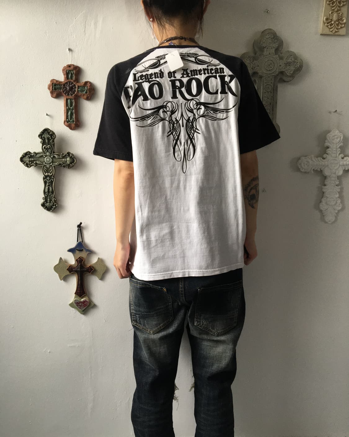 Tribal pattern point raglan t shirt 상품이미지9