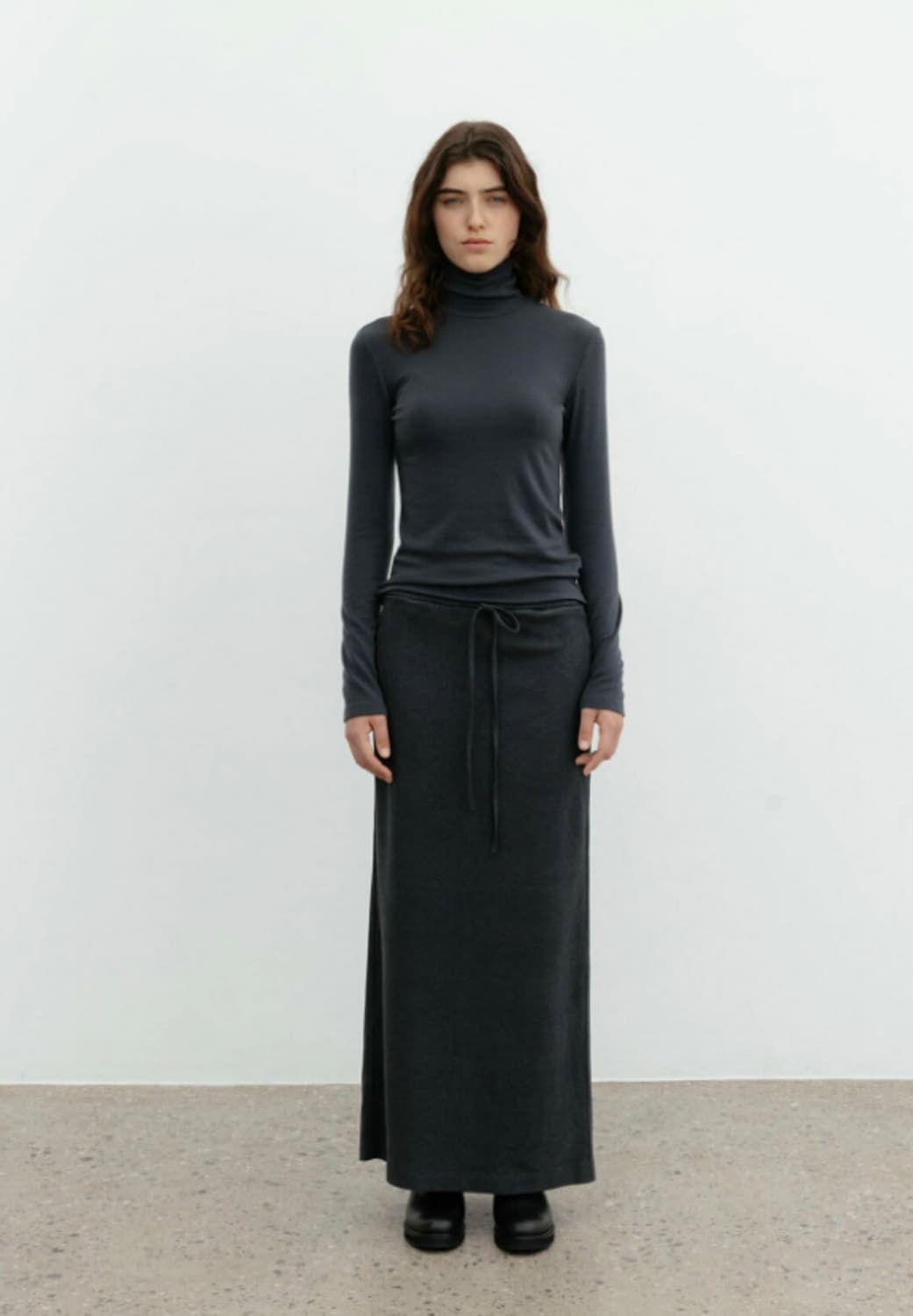 Lfm draw string maxi skirt 상품이미지1