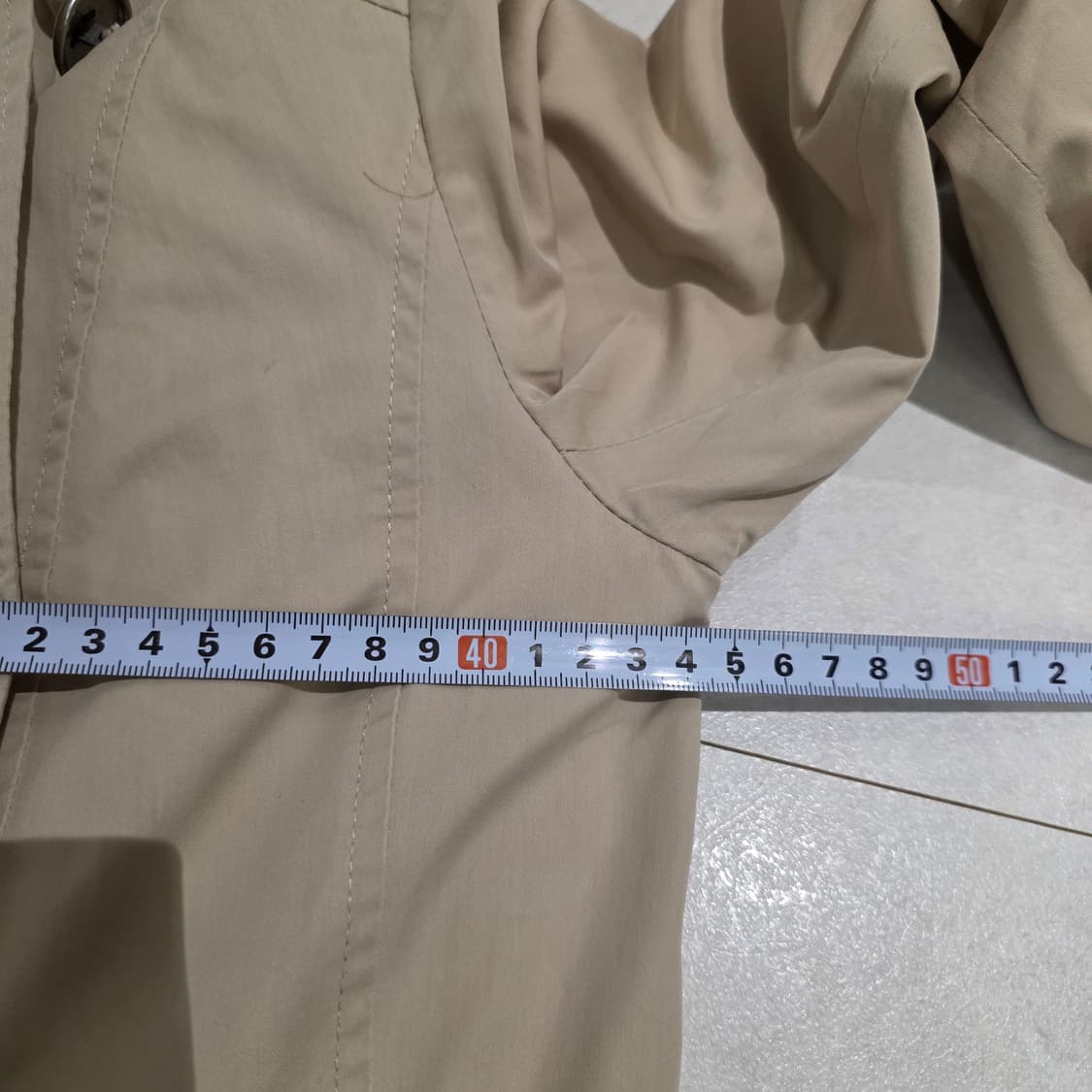 시슬리 베이지 트렌치 코트 44 상품이미지9