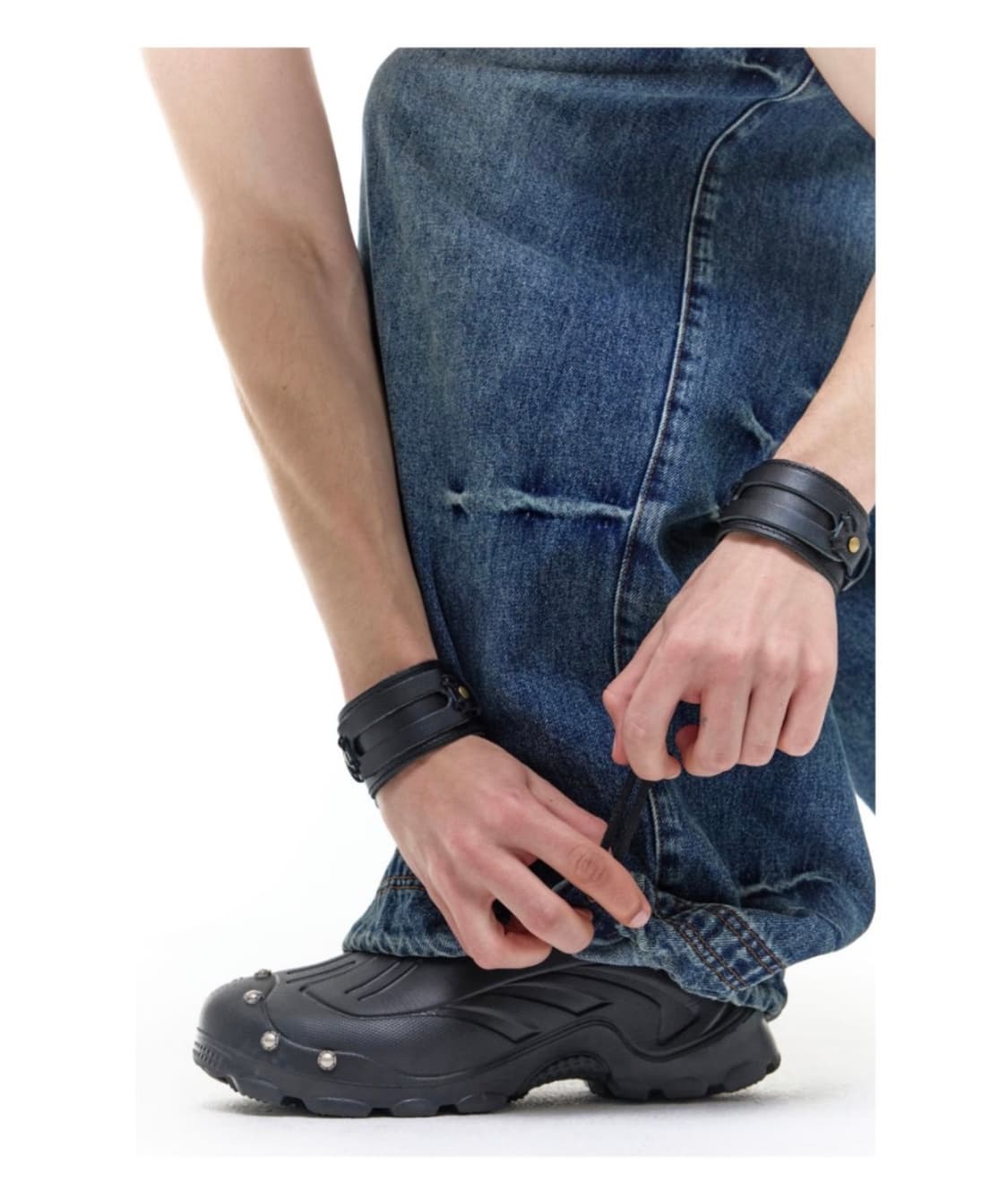 오퍼스 OPUS 0012 Op. 09 멜티드 데님팬츠 인디고 (S) 상품이미지6