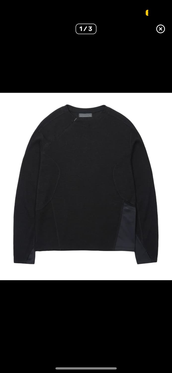 교환)산산기어 리브드 롱슬리브 블랙 1 상품이미지1