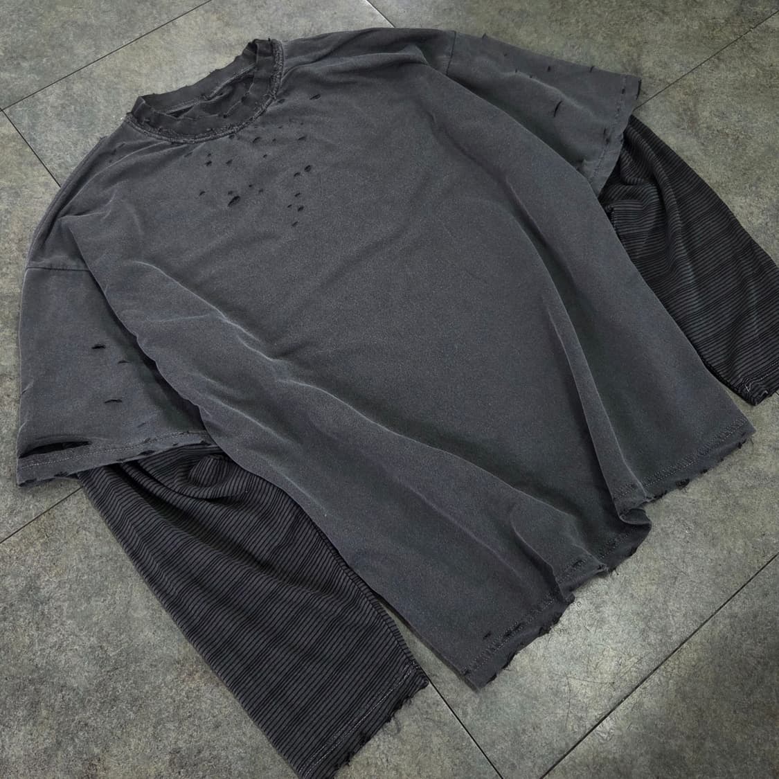 빈티지 레이어드 티셔츠 상품이미지3