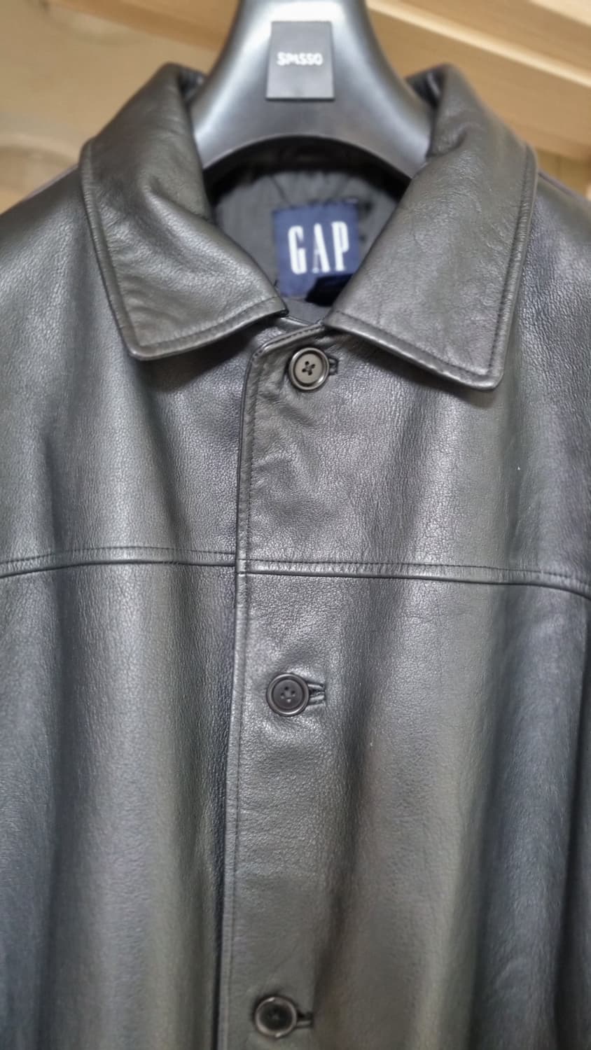 올드갭 (Old Gap) 레더 카코트 블랙 XL 상품이미지4