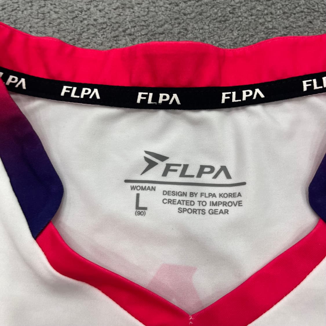 L FLPA 여성 배드민턴 기능성 반팔 티 상품이미지5