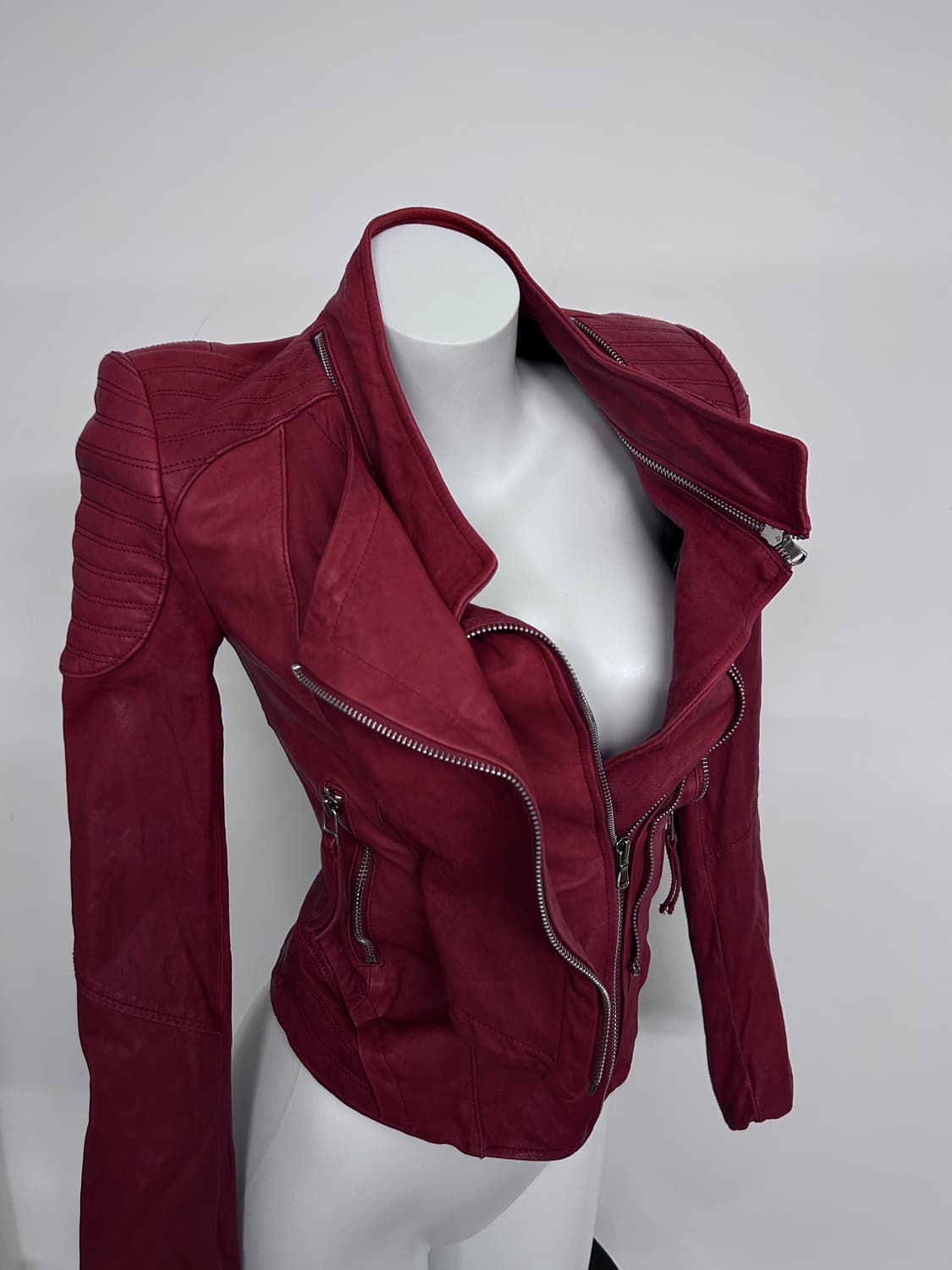 에고이스트 멀티 지퍼 램스킨 자켓 상품이미지3