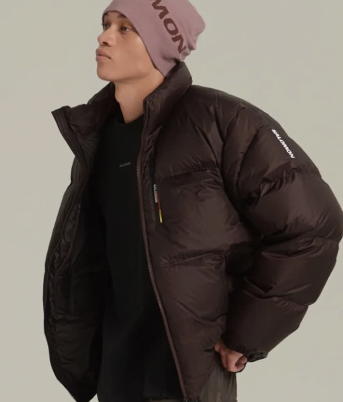 Salomon 살로몬 컨투어 다운 자켓 초콜렛 / L 상품이미지1