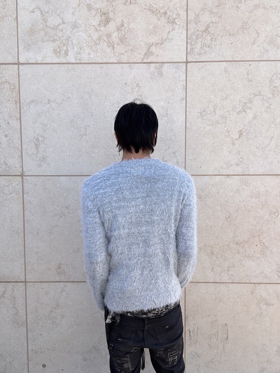 y2k Silver Fur Sleeve 상품이미지4