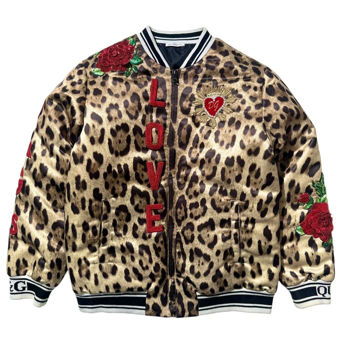 돌체 앤 가바나 레오파드 봄버 블루종 자켓 상품이미지1