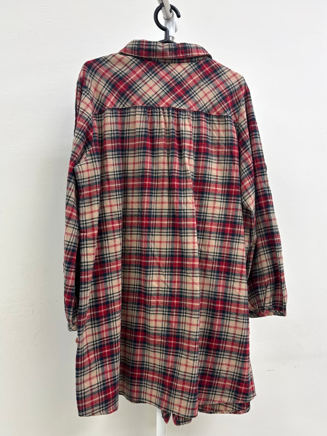 빈티지 체크 셔츠 원피스 상품이미지7