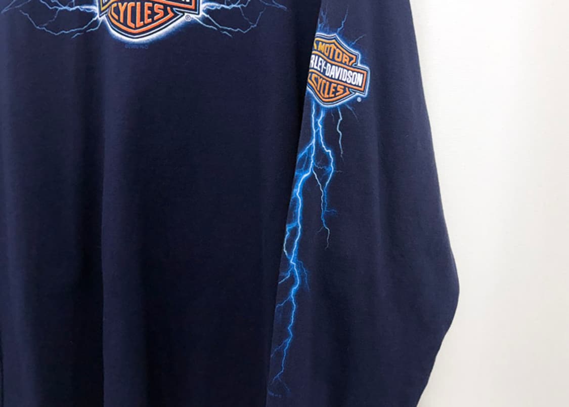 할리데이비슨 빈티지 라이트닝 롱슬리브 상품이미지5