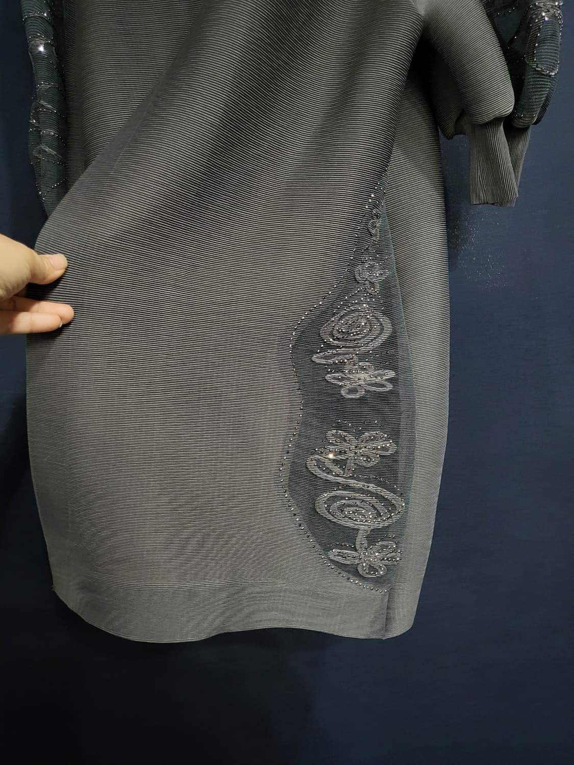 플리츠 큐빅 가디건 상품이미지3