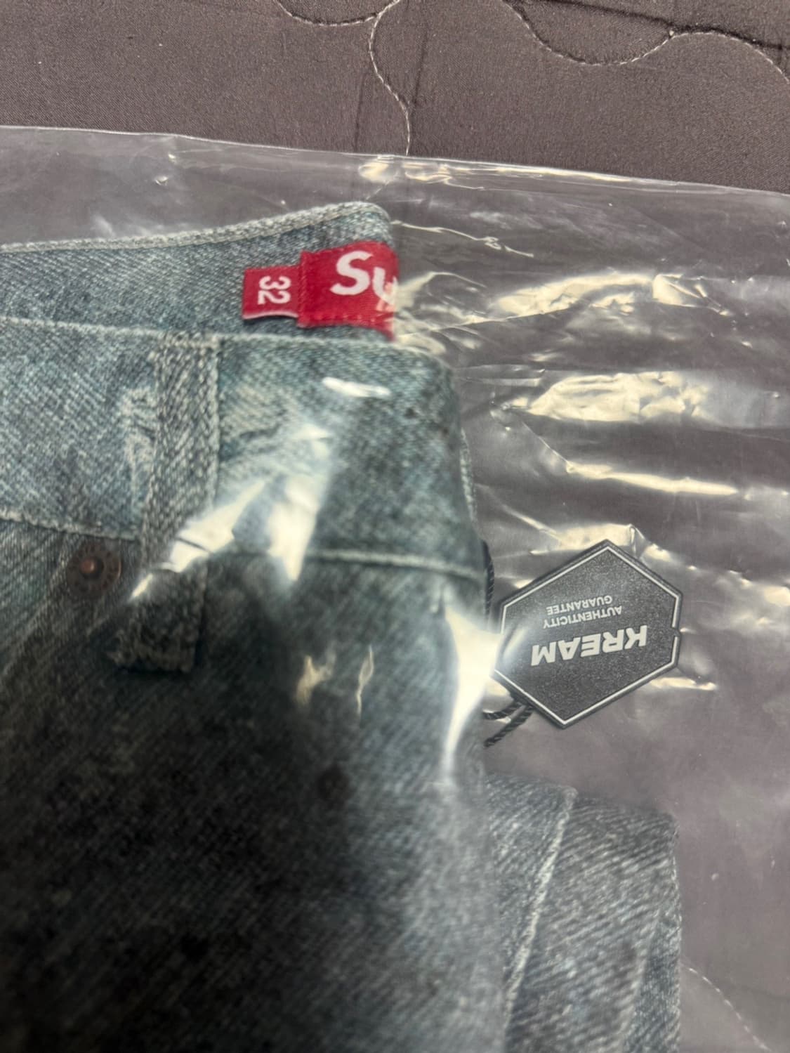 32 / 슈프림 HJR 트롱프 뢰유 루즈 핏 진 블루 상품이미지9