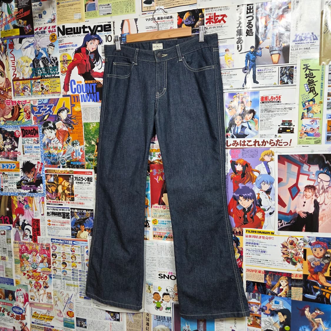 캘빈 클라인 진청 로우라이즈 부츠컷 팬츠 상품이미지5