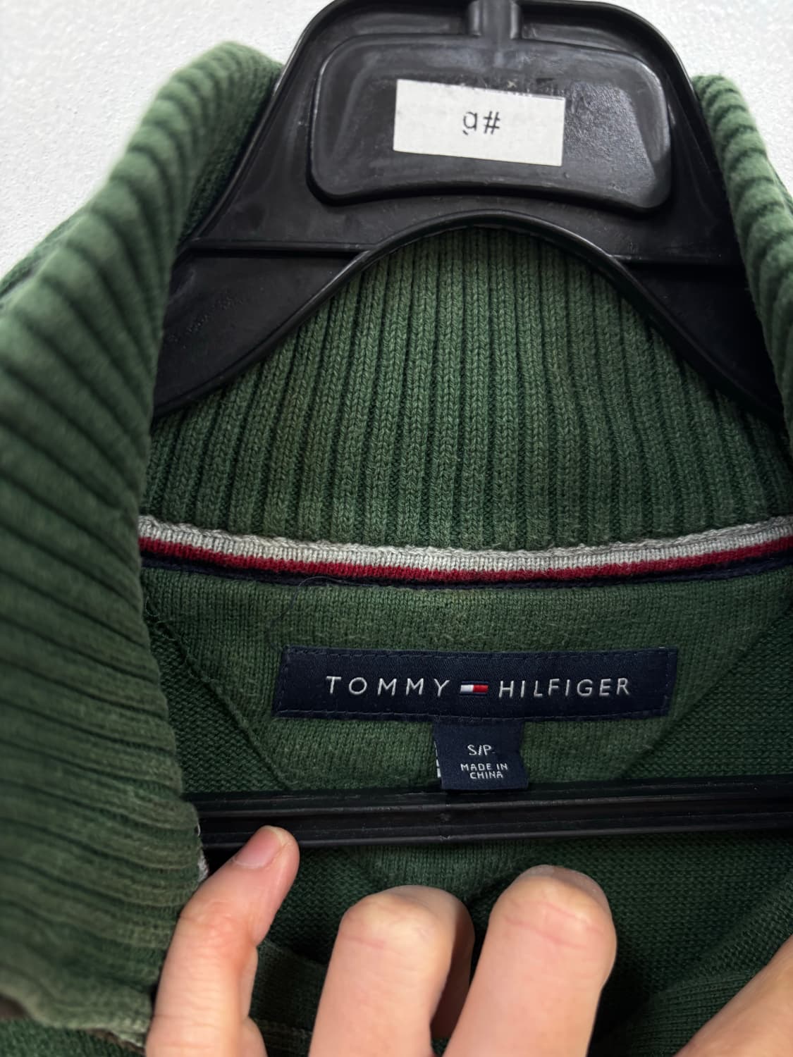 타미힐피거 울 니트 반집업 상품이미지5