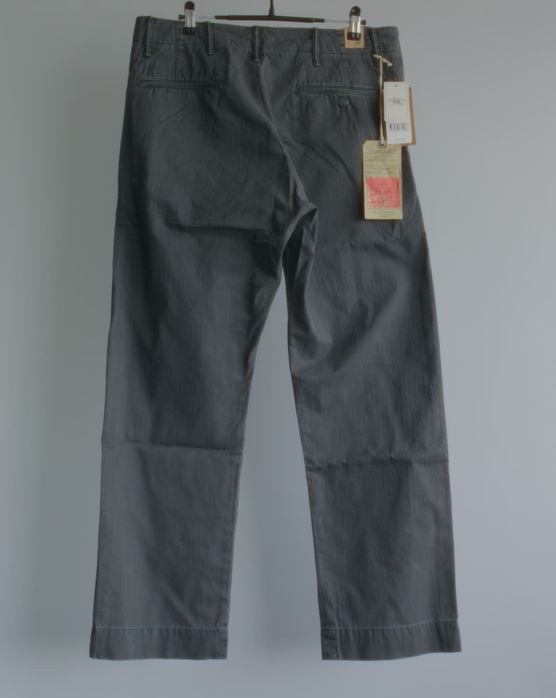 rrl 더블알엘 가먼트 다이 헤링본 필드 팬츠 블랙 32 x 32 상품이미지2