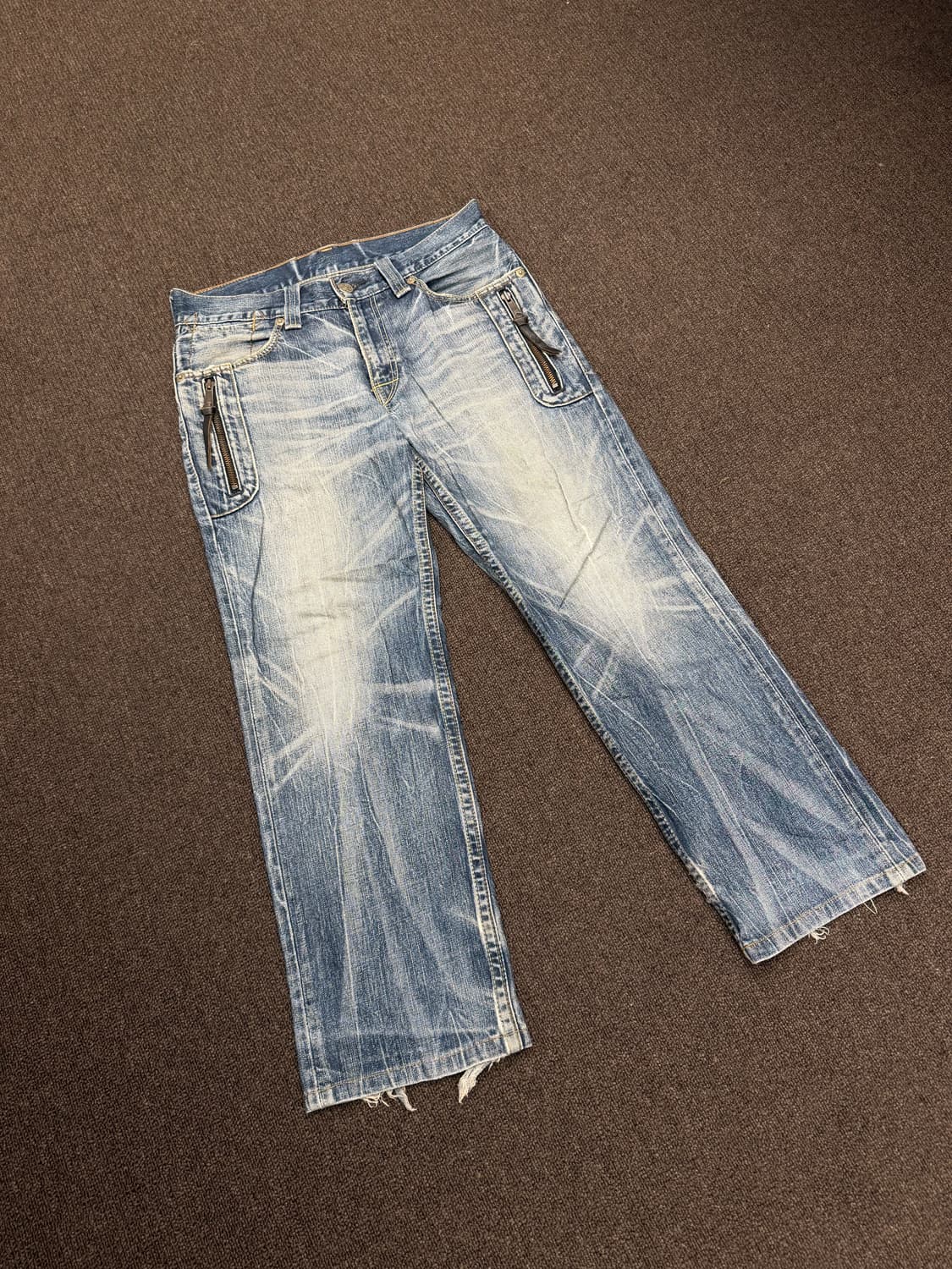 34)리바이스 502 빈티지 워싱 데님팬츠 상품이미지1