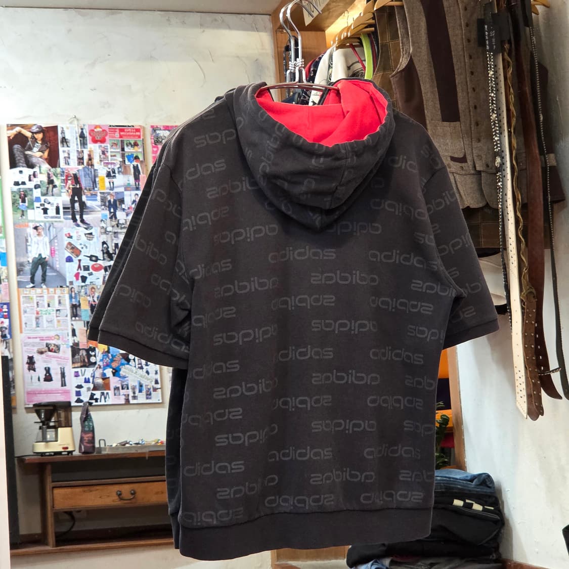 아디다스 올드스쿨 반팔 후드 상품이미지4